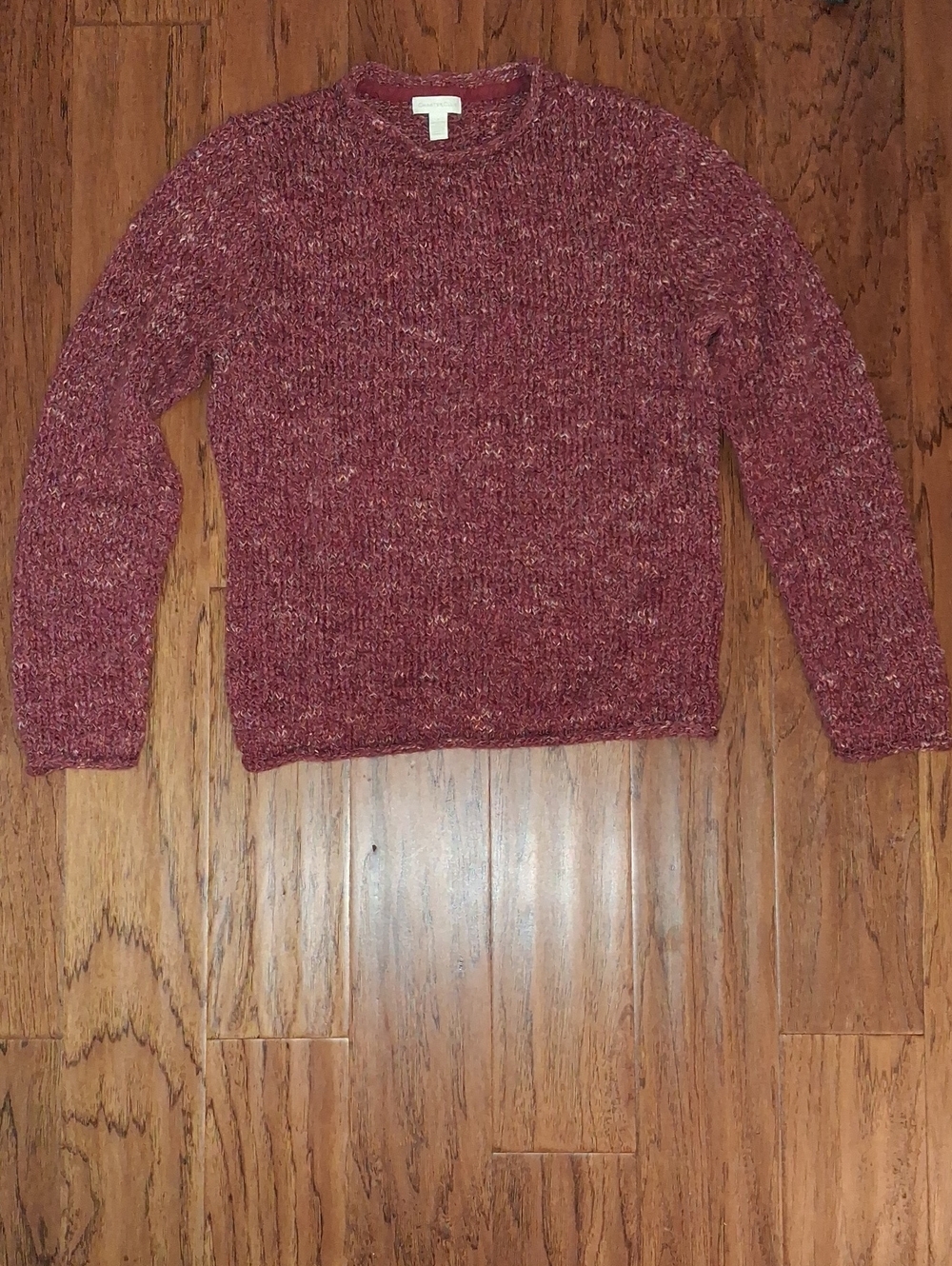Charter Club Marled Berry Crewneck Sweater